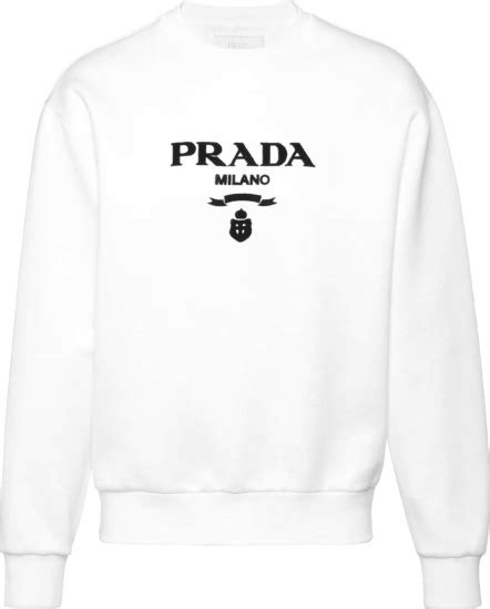 white prada sweatshirt|designer Prada sweatshirts.